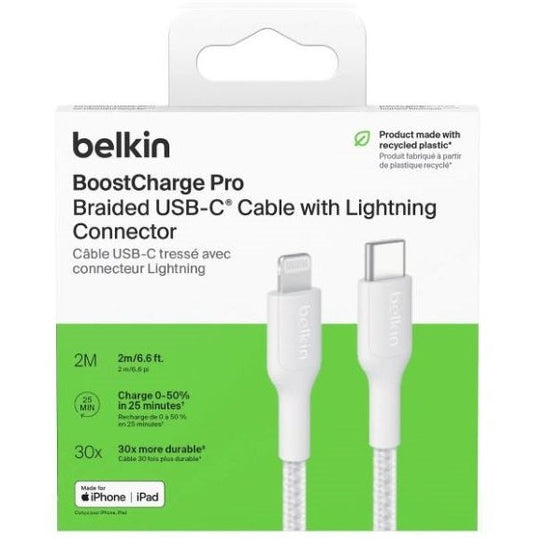 Belkin Braided USB-C to Lightning Cable - 2 Meter