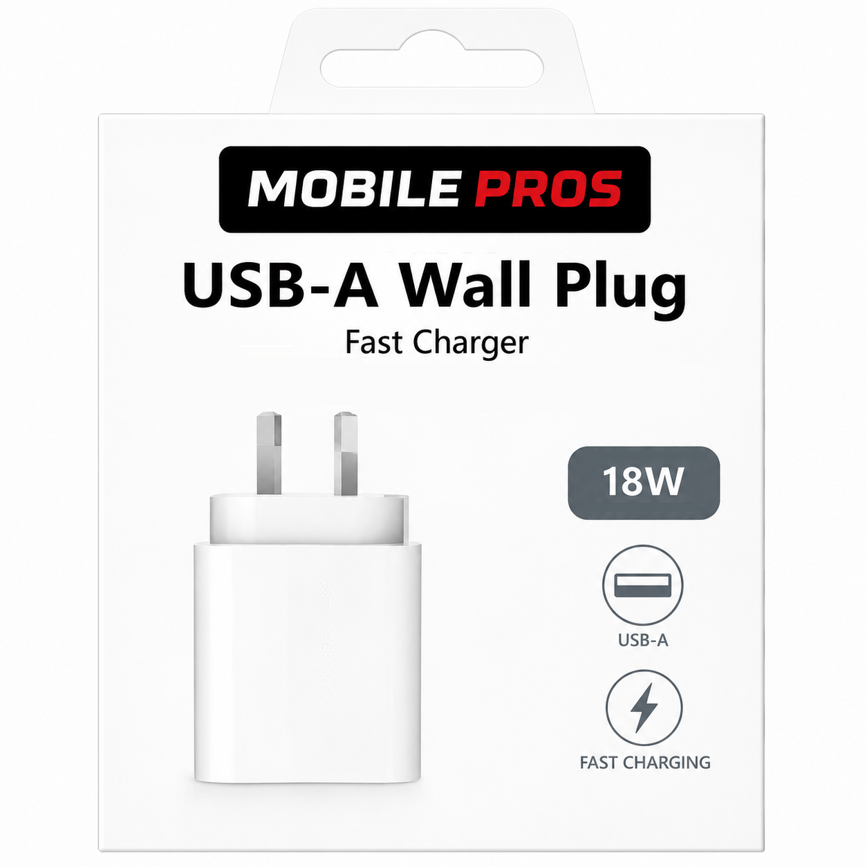 USB A Wall Plug 18w