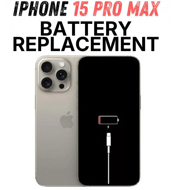 iPhone 15 Pro Max Battery Replacement – Send-In Repair Service